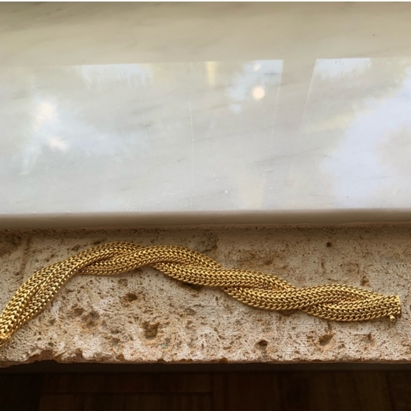 Vintage 14KT Double Interlocked Byzantine Bracelet - Picture 3 of 7